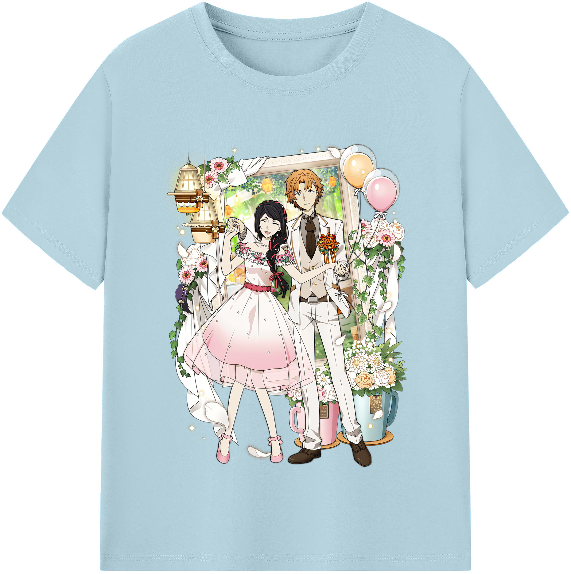 （画像用） 文豪ストレイドッグス Bungo Stray Dogs 綿100％半袖Tシャツ（フロントプリント）